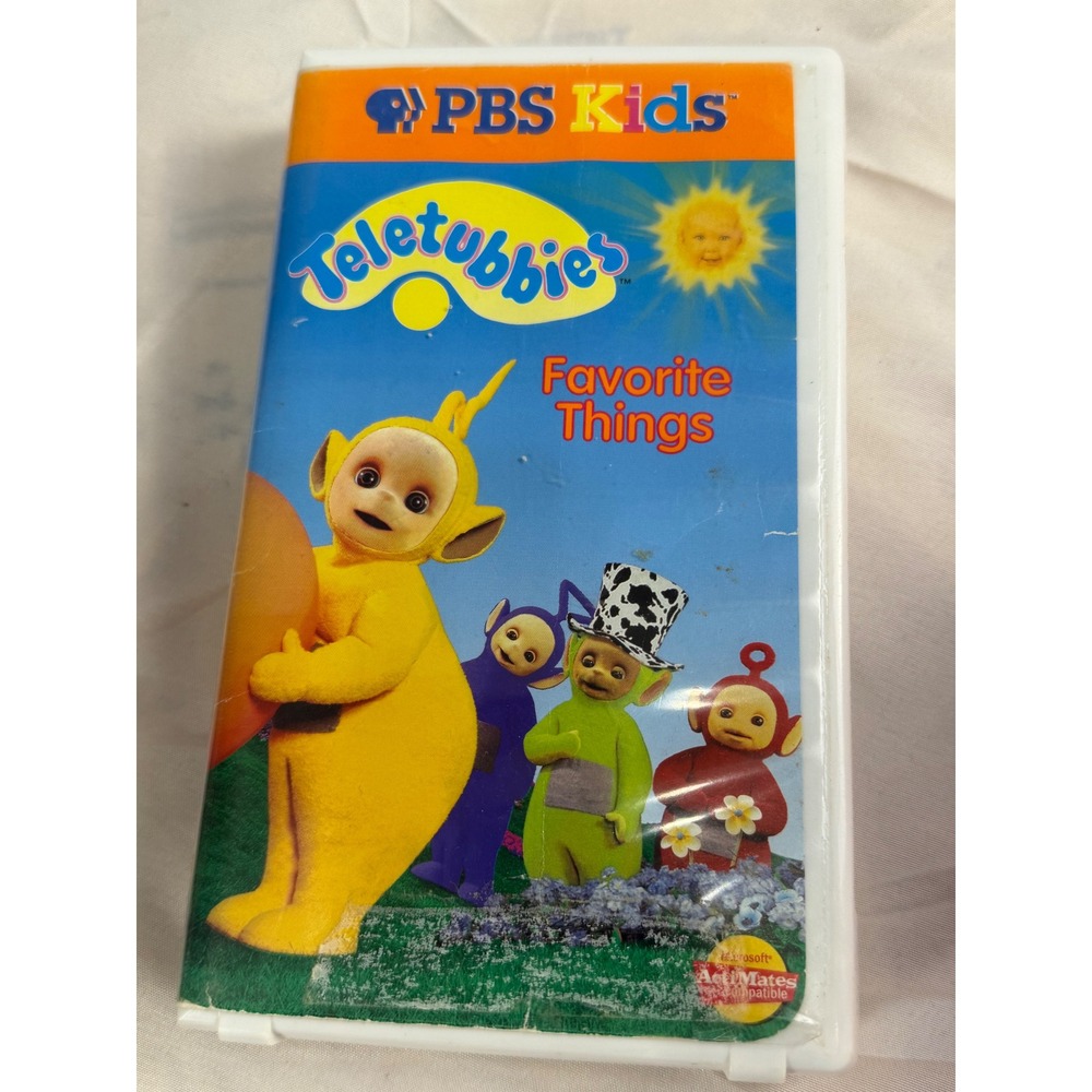 Teletubbies Favorite Things VHS 1999 PBS Kids Warner Home Video B3884 Clamshell